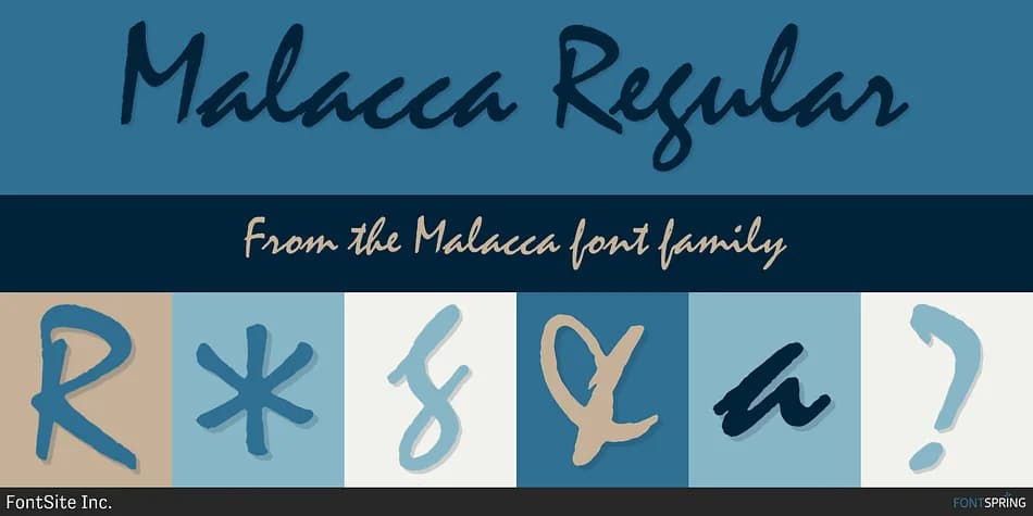 Malacca by FontSite Inc. — Script Handwritten Font