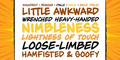 MALADROIT by Comicraft — Decorative Font — thumbnail 2