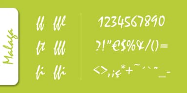Malaga Pro by SoftMaker — Script Handwritten Font — thumbnail 3