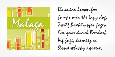 Malaga Pro by SoftMaker — Script Handwritten Font — thumbnail 4