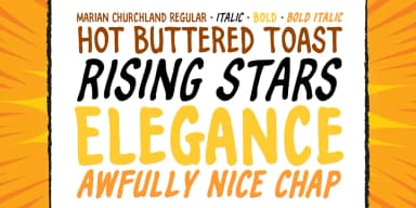 MARIAN CHURCHLAND by Comicraft — Decorative Font — thumbnail 2