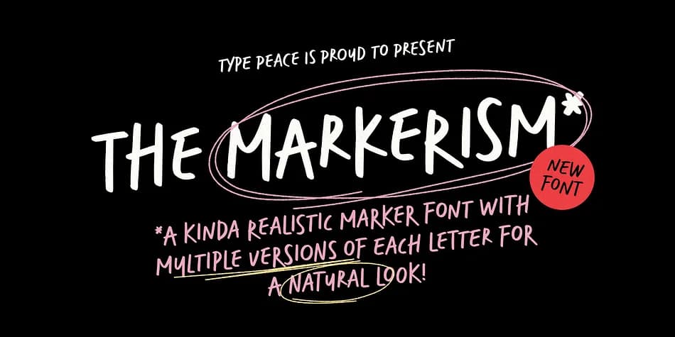 MARKERISM by type peace — Display Font