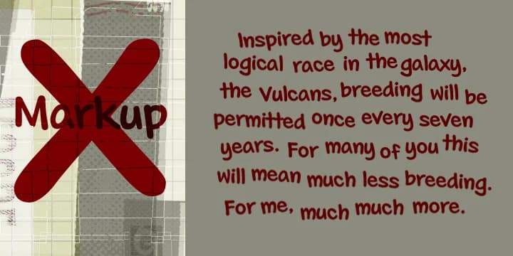 Markup by Philatype — Decorative Font