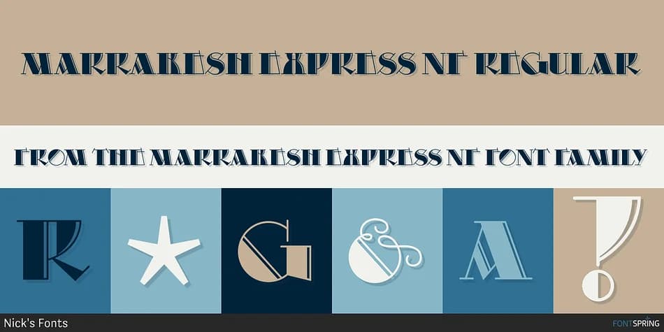 MARRAKESH EXPRESS NF by Nick's Fonts — Decorative Font