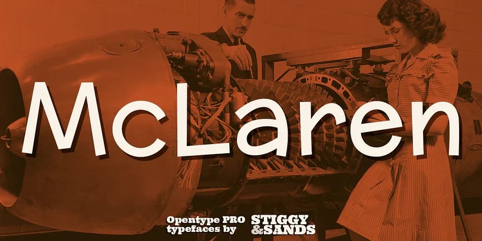 Mclaren Pro by Stiggy & Sands — Decorative Font