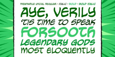 Meanwhile Uncial by Comicraft — Decorative Font — thumbnail 2