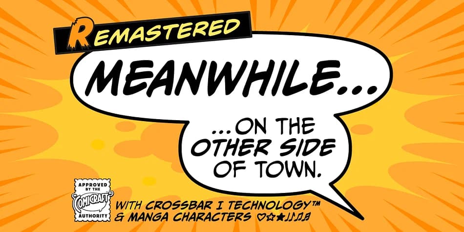 MEANWHILE by Comicraft — Decorative Font