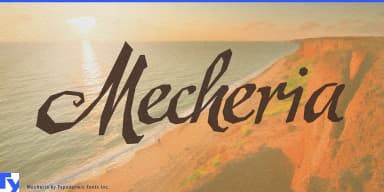 Mecheria by Typodermic Fonts Inc. — Script Handwritten Font — thumbnail 1