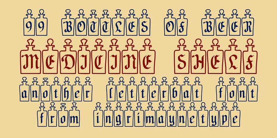 MedicineShelf by Ingrimayne Type — Blackletter Font