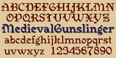 Medieval Gunslinger by Ingrimayne Type — Blackletter Font — thumbnail 2