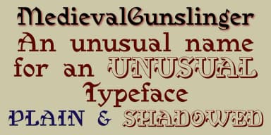Medieval Gunslinger by Ingrimayne Type — Blackletter Font — thumbnail 3