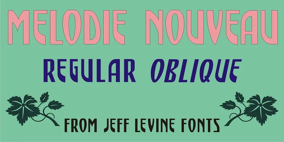 MELODIE NOUVEAU JNL by Jeff Levine Fonts — Decorative Font