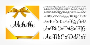 Melville Pro by SoftMaker — Script Handwritten Font — thumbnail 5