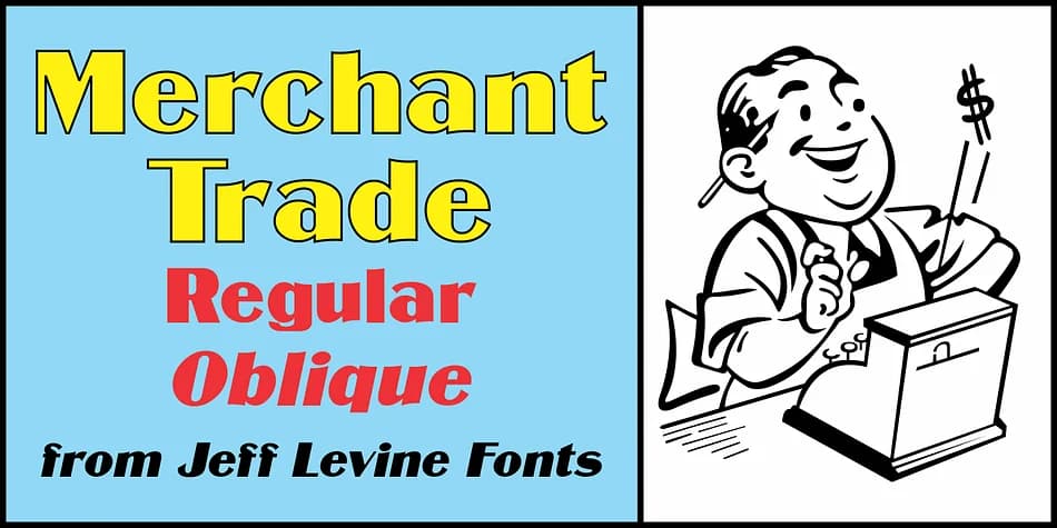 Merchant Trade JNL by Jeff Levine Fonts — Decorative Font