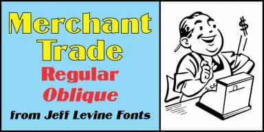 Merchant Trade JNL by Jeff Levine Fonts — Decorative Font — thumbnail 1