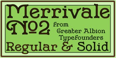 Merrivale by Greater Albion Typefounders — Decorative Font — thumbnail 2