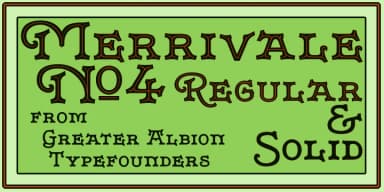 Merrivale by Greater Albion Typefounders — Decorative Font — thumbnail 4