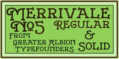 Merrivale by Greater Albion Typefounders — Decorative Font — thumbnail 5