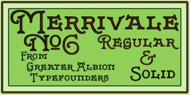 Merrivale by Greater Albion Typefounders — Decorative Font — thumbnail 6