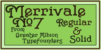 Merrivale by Greater Albion Typefounders — Decorative Font — thumbnail 7