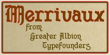 Merrivaux by Greater Albion Typefounders — Blackletter Font — thumbnail 1