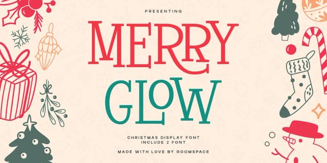 Merry Glow by roomspace — Decorative Font