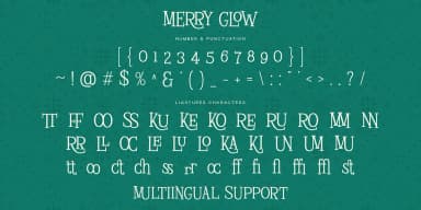 Merry Glow by roomspace — Decorative Font — thumbnail 10