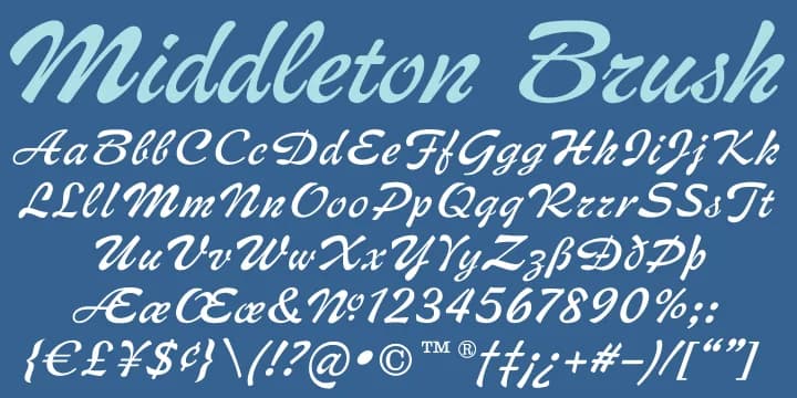 Middleton Brush by Canada Type — Script Handwritten Font