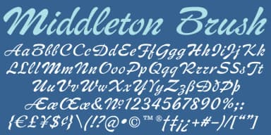 Middleton Brush by Canada Type — Script Handwritten Font — thumbnail 1
