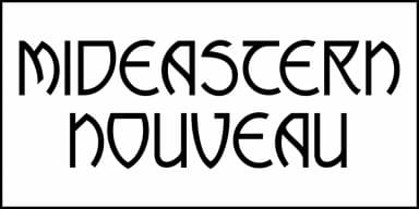 Mideastern Nouveau JNL by Jeff Levine Fonts — Decorative Font — thumbnail 2