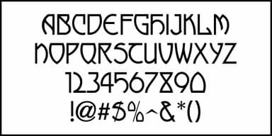 Mideastern Nouveau JNL by Jeff Levine Fonts — Decorative Font — thumbnail 3