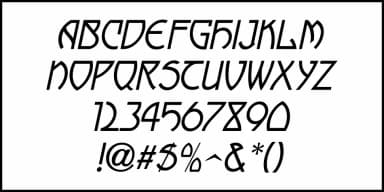 Mideastern Nouveau JNL by Jeff Levine Fonts — Decorative Font — thumbnail 5