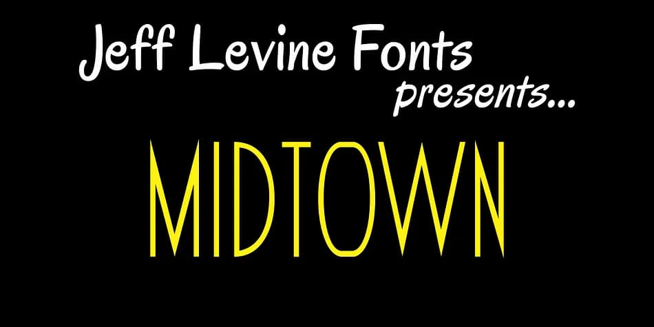 MIDTOWN JNL by Jeff Levine Fonts — Decorative Font