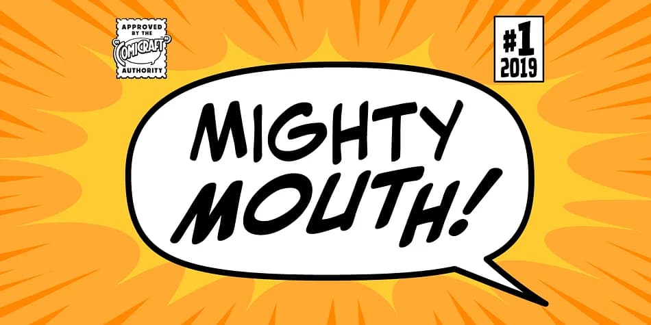 Mighty Mouth by Comicraft — Decorative Font