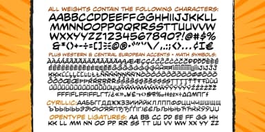 MILD MANNERED by Comicraft — Decorative Font — thumbnail 4