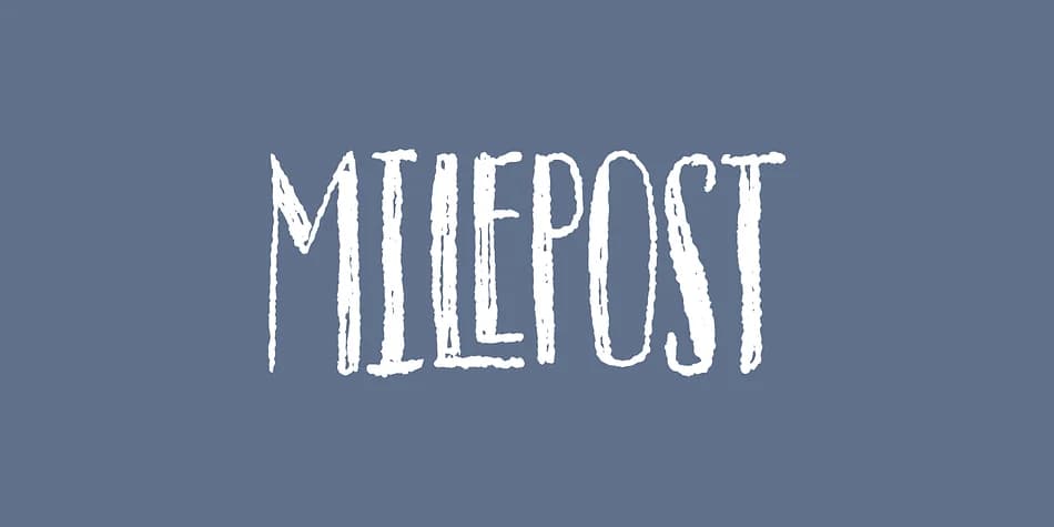 Milepost by Bogstav — Dingbats Font