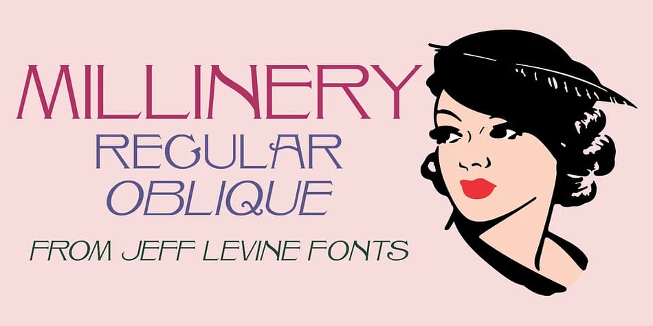 MILLINERY JNL by Jeff Levine Fonts — Decorative Font