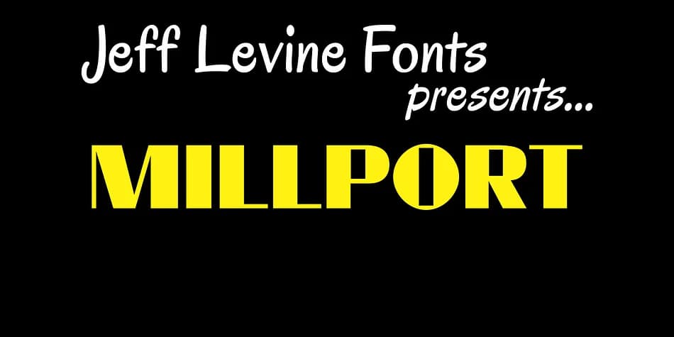 MILLPORT JNL by Jeff Levine Fonts — Decorative Font