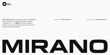 Mirano Extended Variable by Unio Creative Solutions — Display Font — thumbnail 1