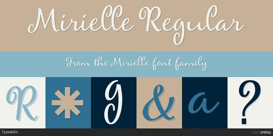 Mirielle by Typadelic — Script Handwritten Font
