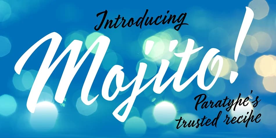 Mojito by ParaType — Script Handwritten Font