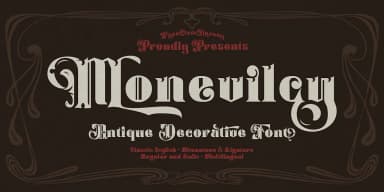 Monevilcy by TypeClassHeroes — Decorative Font — thumbnail 1