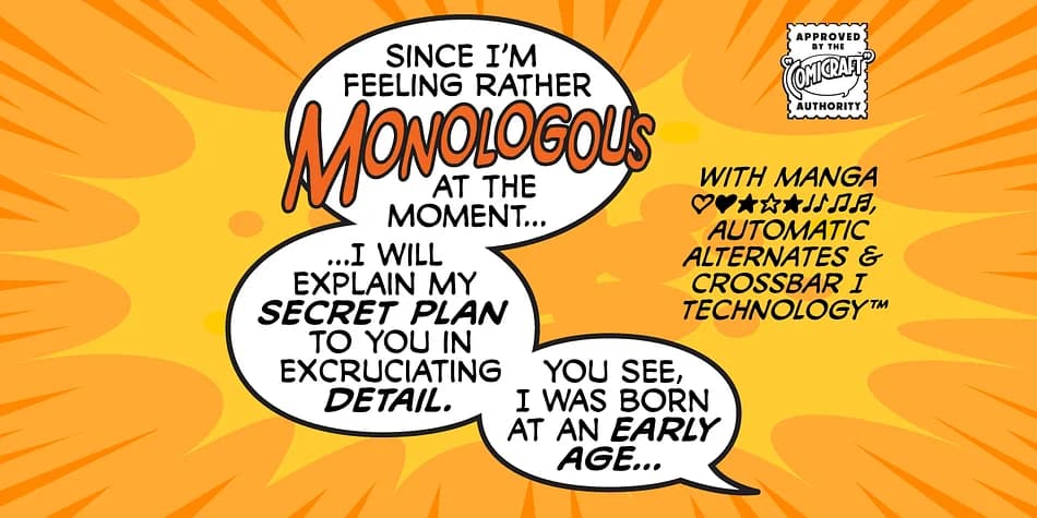 MONOLOGOUS by Comicraft — Decorative Font