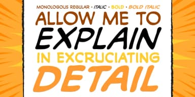 MONOLOGOUS by Comicraft — Decorative Font — thumbnail 2