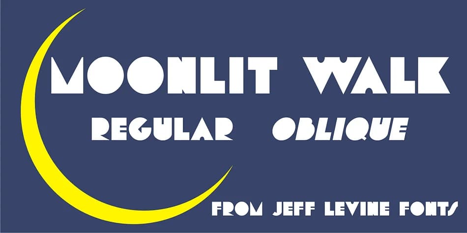 MOONLIT WALK JNL by Jeff Levine Fonts — Decorative Font
