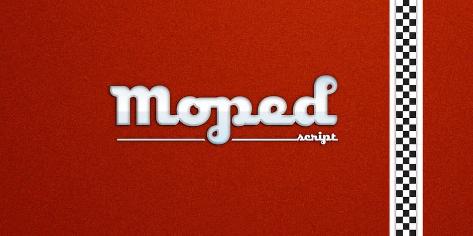 Moped by ToadFonts — Display Font — preview 1