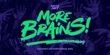 More Brains by Wingsart Studio — Display Font — thumbnail 1