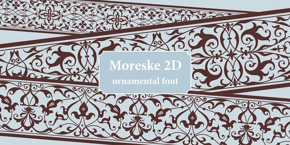 Moreske 2D by 2D Typo — Dingbats Font — preview 1
