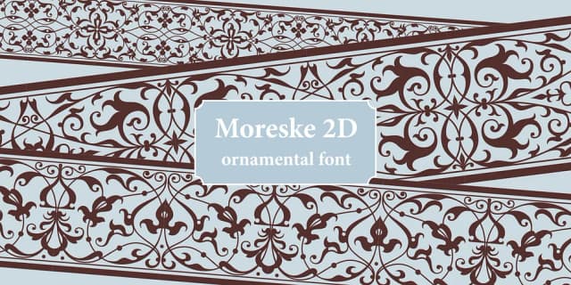 Moreske 2D by 2D Typo — Dingbats Font