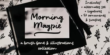 Morning Magpie by Ana's Fonts — Dingbats Font — thumbnail 1